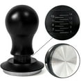 thumbnail image 1 of Coffee Tamper 54mm Ripple Base Espresso Tamper Barista Spring Loaded Coffee Tamper with Depth indication Tampers 51mm 53mm 58mm, 1 of 2