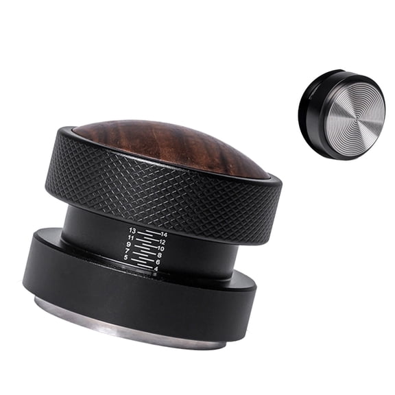 Coffee Tamper Auto Leveling Stainless Steel Spring Loaded Palms Tamper For Professional Levels Espresso Preparation