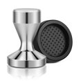 thumbnail image 1 of Coffee Tamper Machine 51mm Diameter Stainless Steel Flat Base Grip Handle Barista Espresso Bean Press Siver Kitchen Accessories, 1 of 8