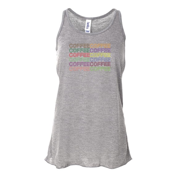 "Coffee Tank Top, Coffee Coffee Coffee, Soft Bella Canvas, Sublimation, Coffee Shirt, Gym Shirt, Weekend Shirt, Gift For Her, Coffee Lover, Athletic Grey, SMALL"