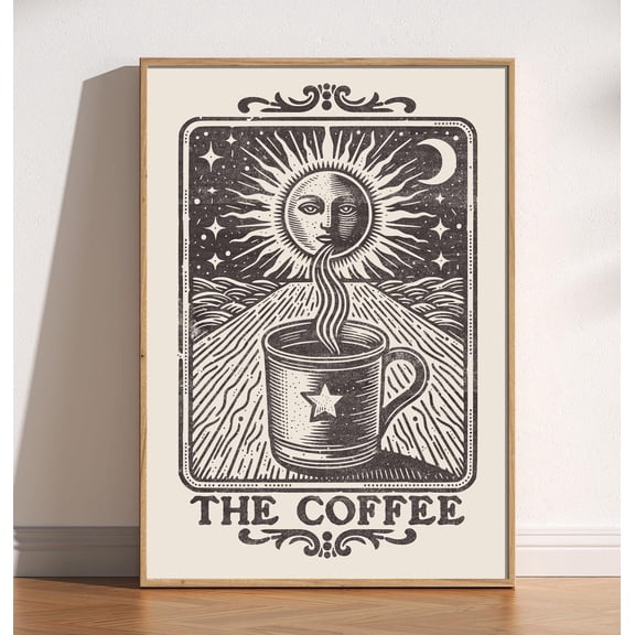 Coffee Tarot Mystical Kitchen Wall Art Poster Unframed Paper Print