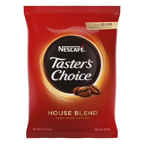 S Choice Light Roast House Blend Nescafe Instant Bulk Pouch Coffee Taster 8 Oz