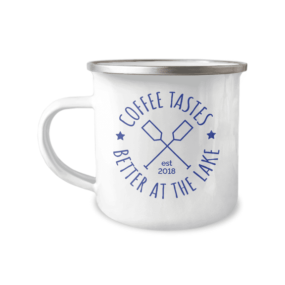 Coffee Tastes Better At The Lake Coffee Mug
