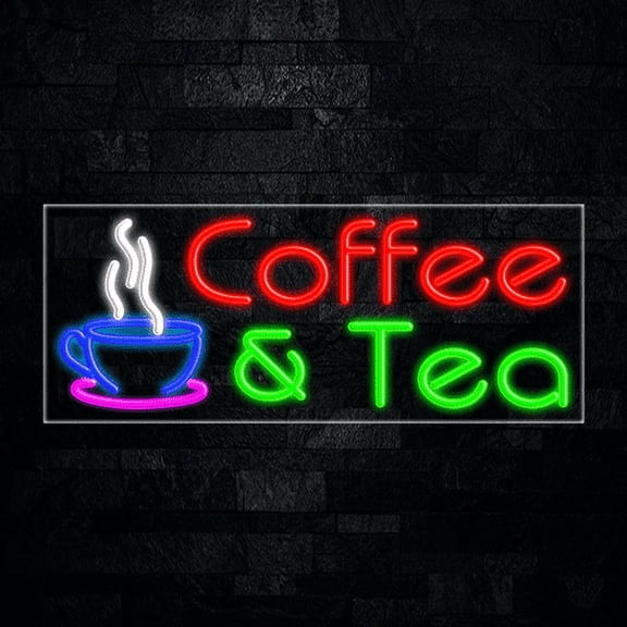 Coffee & Tea-LED Neon Sign 30"L x 12"H #31182