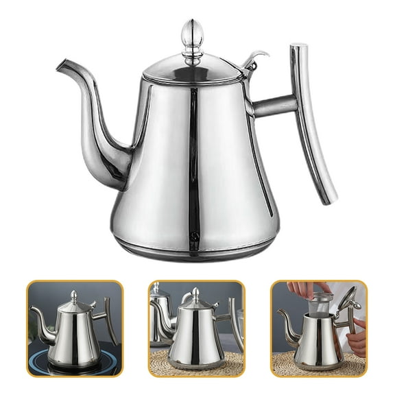 Coffee Tea Pot with Strainer Stainless Steel Tea Kettle Home Hotel Hot And Cold Kettle