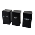 thumbnail image 1 of Coffee Tea Storage Set Airtight Metal Kitchen Canisters For Countertops Farmhouse Home Food Preservation Jars, 1 of 3