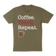 thumbnail image 1 of Coffee Teach Repeat Shirt Unisex Large Military Green, 1 of 5