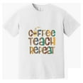 Coffee Teach Repeat Teacher Humor Graphic Quote Comfort Color TShirt
