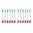thumbnail image 1 of Coffee Teaspoons, Set of 12 Rainbow Color Coffee Spoon Long-Handle Ice Cream Desert Spoon Cocktail Stir Spoons, 1 of 6