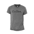 thumbnail image 1 of Coffee. Text Men's Modern Fit Fun Casual T-Shirt Printed Graphic Tee Heather Grey 2X-Large, 1 of 3