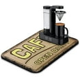 thumbnail image 1 of Coffee Text Pattern Coffee Bar Mat Accessories for Countertop Absorbent Hide Stain Dish Drying Mats for Kitchen Counter Draining Pad Under Coffee Maker Coffee Pot Espresso Machine 19.5x12in, 1 of 7