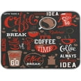 thumbnail image 1 of Coffee Theme Beans Dish Drying Mat for Kitchen Counter 16 x 18 Inch Absorbent Microfiber Dry Dishes Mats Drainer Mat Dish Drying Pad for Countertops, 1 of 7