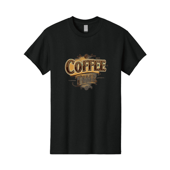 Coffee Time Graphic Casual Summer Wear Caffeine Unisex T-Shirt up to 5XL