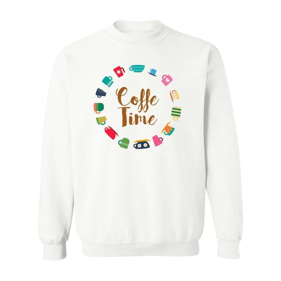 Coffee Time Mugs Sweatshirt Women -SPIdeals Designs, Female XX-Large