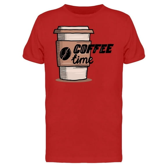 Coffee Time Typography T-Shirt Men -Image by Shutterstock, Male XX-Large