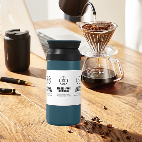 Coffee Travel Mug, 2.6*6.6 Inch Insulated Coffee Mug with Lid Portable Spill-Proof Coffee Travel Mug No Handle Reusable Stainless Steel Mug Keeps Cold and Hot Suitable for Car, Daily, Travel and Gifts