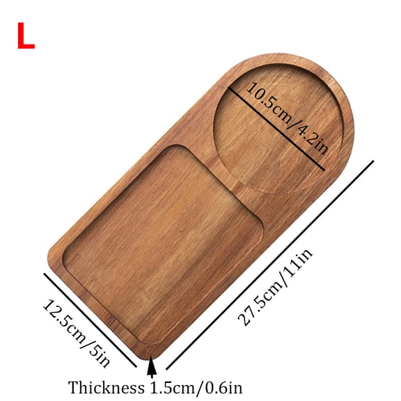 Coffee Tray Wooden Plate Breakfast Tray For Serving Food Hospitality Coffeeware Teaware Table Decoration Accessories