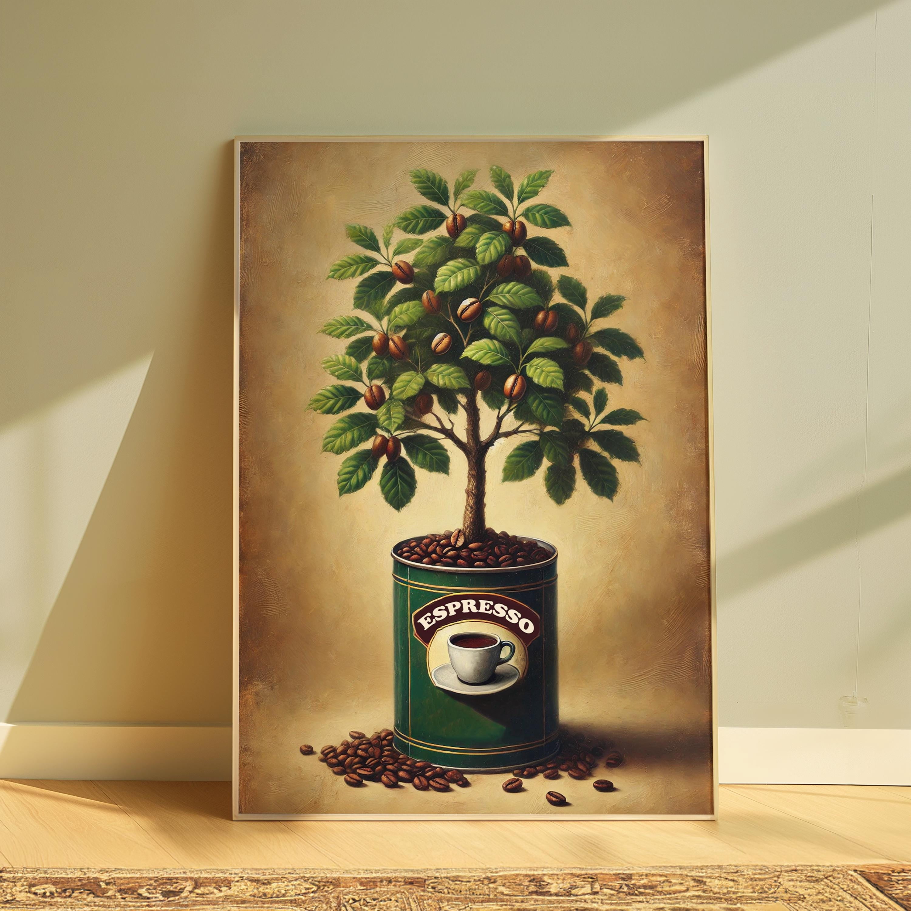 Coffee Tree Print Espresso Print Italian Espresso Print Coffee Wall Art ...