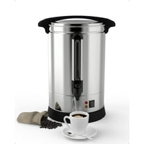 Coffee Urn 100 Cup, 14L/3.8Gal Commercial Coffee Maker for Party Buffet Wedding, Stainless Steel Large Hot Coffee Dispenser, Hot Beverage Dispenser,Hot Water Urn