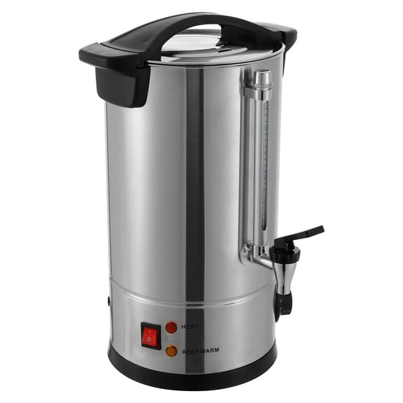 Coffee Urn, 160 Cup Coffee Percolator Commercial Coffee Maker, 25L Stainless Steel Coffee Maker Hot Water Beverage Dispenser Electric Coffee Urn For Catering, Wedding, Party (25L)