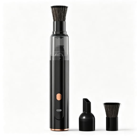Coffee Vacuum Cleaner for Baristas, USB-C Rechargeable Brush Head Included, Crevice Nozzle Included, Car & Sofa Cleaning, Keyboard Cleaning, Vanity Surface Use