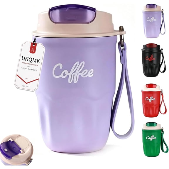 Coffee Vacuum Flask Smart Stainless Steel Water Bottle with LED Digital Temperature Display Touch Screen Vacuum Insulated Travel Mug Portable Cup Thermos Cold Drink Tumbler