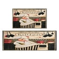 thumbnail image 1 of Coffee Vintage Chef Kitchen Pattern Kitchen Mats Set Of 2,Kitchen Rugs Mats with Dirty Resistance,washable,Non-Slip,kitchen Mats 17.7x24+17.7x48inch, 1 of 7