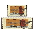 thumbnail image 1 of Coffee Vintage Stamp Pattern Kitchen Mats for Floor Set Of 2,Kitchen Rugs Mats with Dirty Resistance,washable,Non-Slip,kitchen Mats 17.7x24+17.7x48inch, 1 of 7