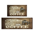 thumbnail image 1 of Coffee Vintage Wood Brown Pattern Kitchen Mat Set Of 2,Kitchen Rugs Mats with Dirty Resistance,washable,water Proof,kitchen Rugs and Mats 17.7x24+17.7x48inch, 1 of 7