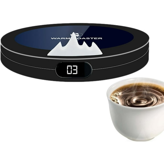 Coffee Warmer with 3 Temperature Settings, USB Plug-in Desk Heater Plate with Auto Shut Off for Home Office (FOR Coffee/Tea Mugs)