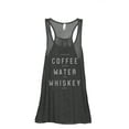 thumbnail image 1 of Coffee Water Whiskey Neat Women's Fashion Sleeveless Flowy Racerback Workout Yoga Tank Top Charcoal Grey Small, 1 of 3