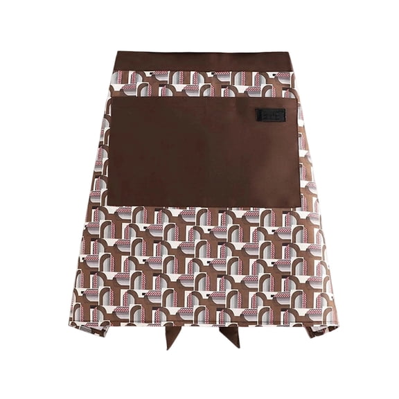 Coffee Waterproof Kitchen Apron With Pockets Stain Resistant For Cooking And Household Chores Coffee 13.8X11Inch