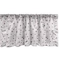 thumbnail image 1 of Ambesonne Coffee Valance Pack of 2, Beans on Plain Background, 54"X18", Plum and White, 1 of 4