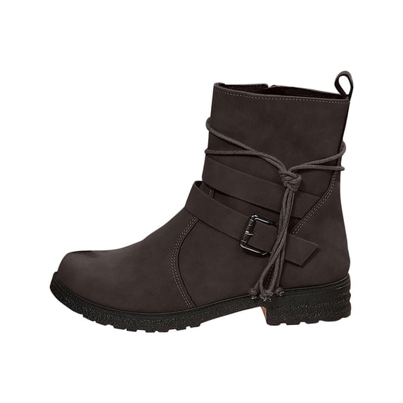Coffee Women Boots With Chunky Heel And Secure Fit For A Polished And Comfortable Experience During Seasonal Changes