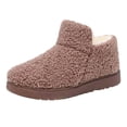 thumbnail image 1 of Coffee Women'S Boots With Fleece Lining And Thick Sole For Fall And Winter Comfortable And Soft-Soled, 1 of 9