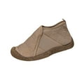 thumbnail image 1 of Coffee Women Slip On High Top Shoes With Round Toe For Everyday Use, 1 of 9
