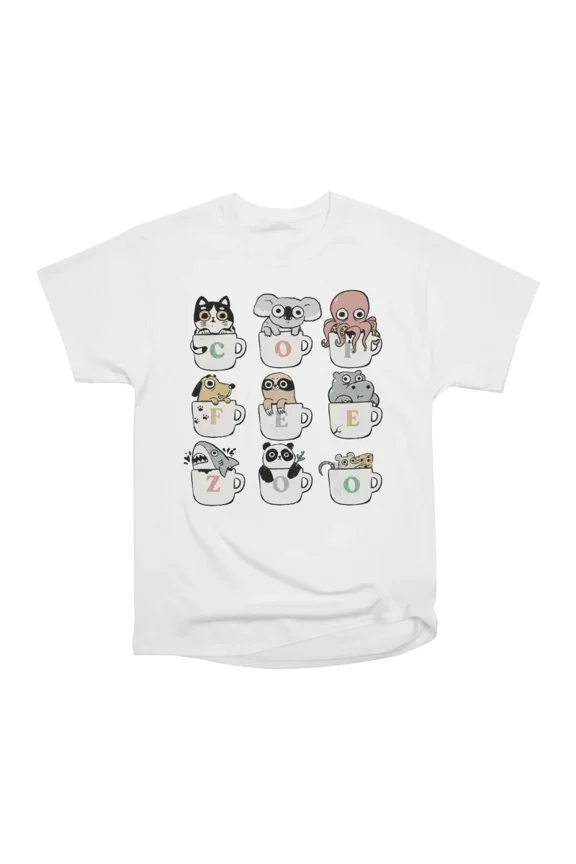 Coffee Zoo T-Shirt Tee Gift For Him Merch For Her Apparel For Friend