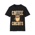 thumbnail image 1 of Coffee and Circuits Engineer Math Novelty Graphic Caffeine Unisex T-Shirt, 1 of 6