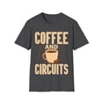 thumbnail image 1 of Coffee and Circuits Engineer Math Novelty Graphic Caffeine Unisex T-Shirt, 1 of 6