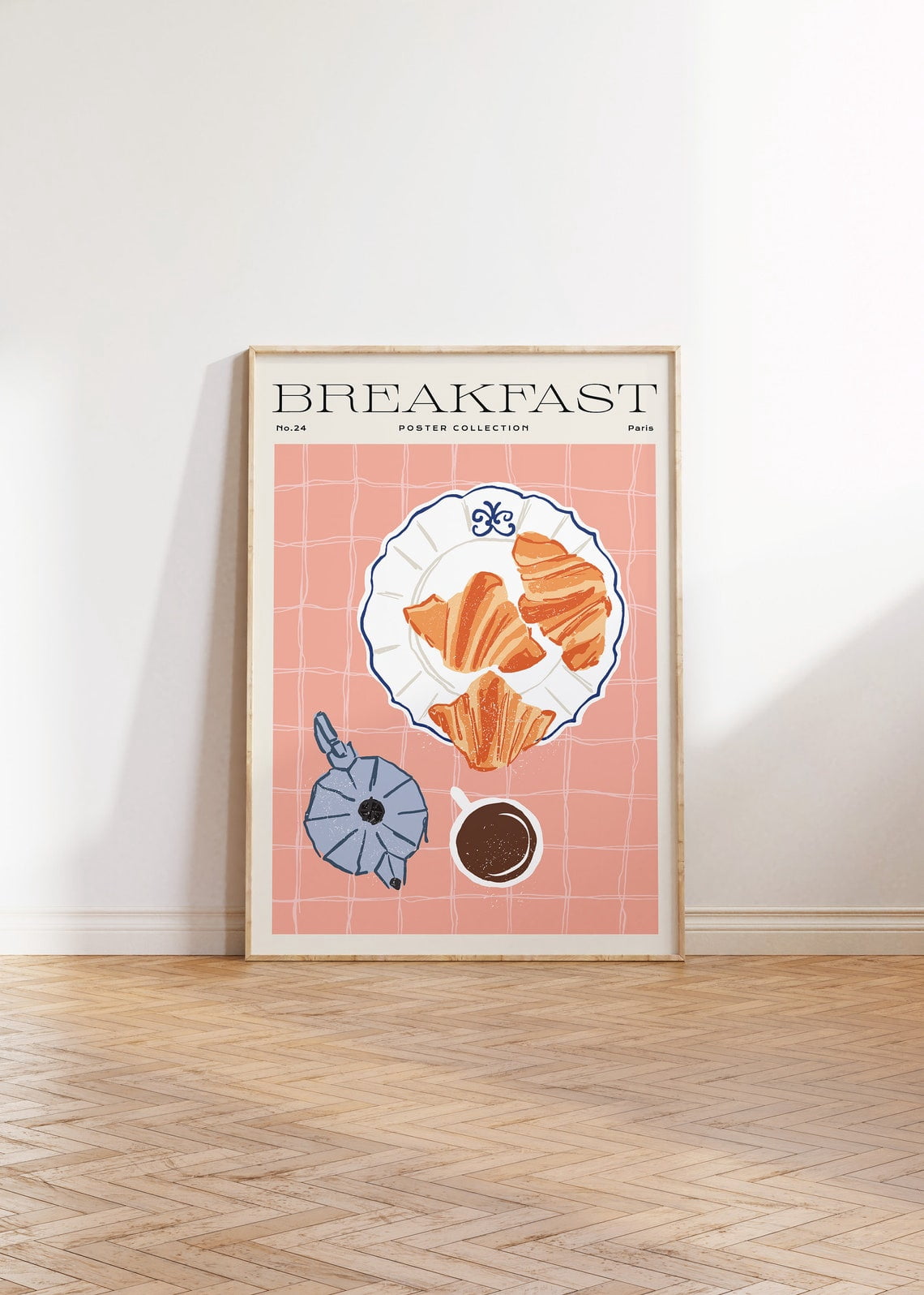 Coffee And Croissant Retro Kitchen Still Life Wall Art Unframed Canvas coffee-and-croissant-retro-kitchen-still-life-wall-art-unframed-canvas