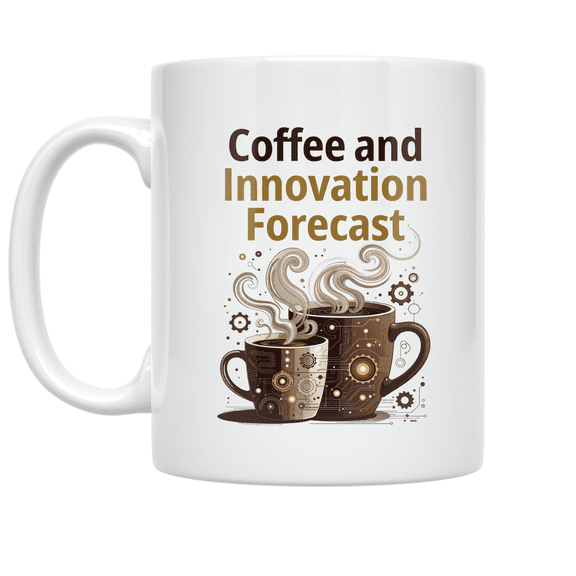 Coffee and Innovation Forecast - Tech Enthusiast - 11 oz Ceramic Coffee Mug