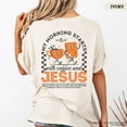 thumbnail image 1 of Coffee and Jesus Shirt, Retro Christian Shirt, Coffee Lover Gift, Bible Verse Shirt, Faith Based Shirt, Gift for Christian, 1 of 5