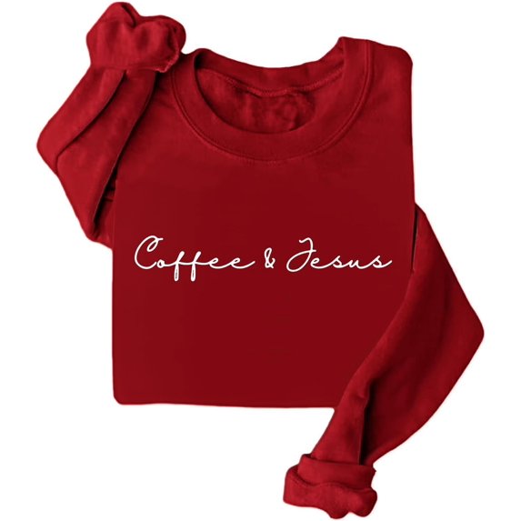 Coffee and Jesus Sweatshirt Coffee + Jesus Crewneck Sweatshirt Coffee and Jesus Shirt