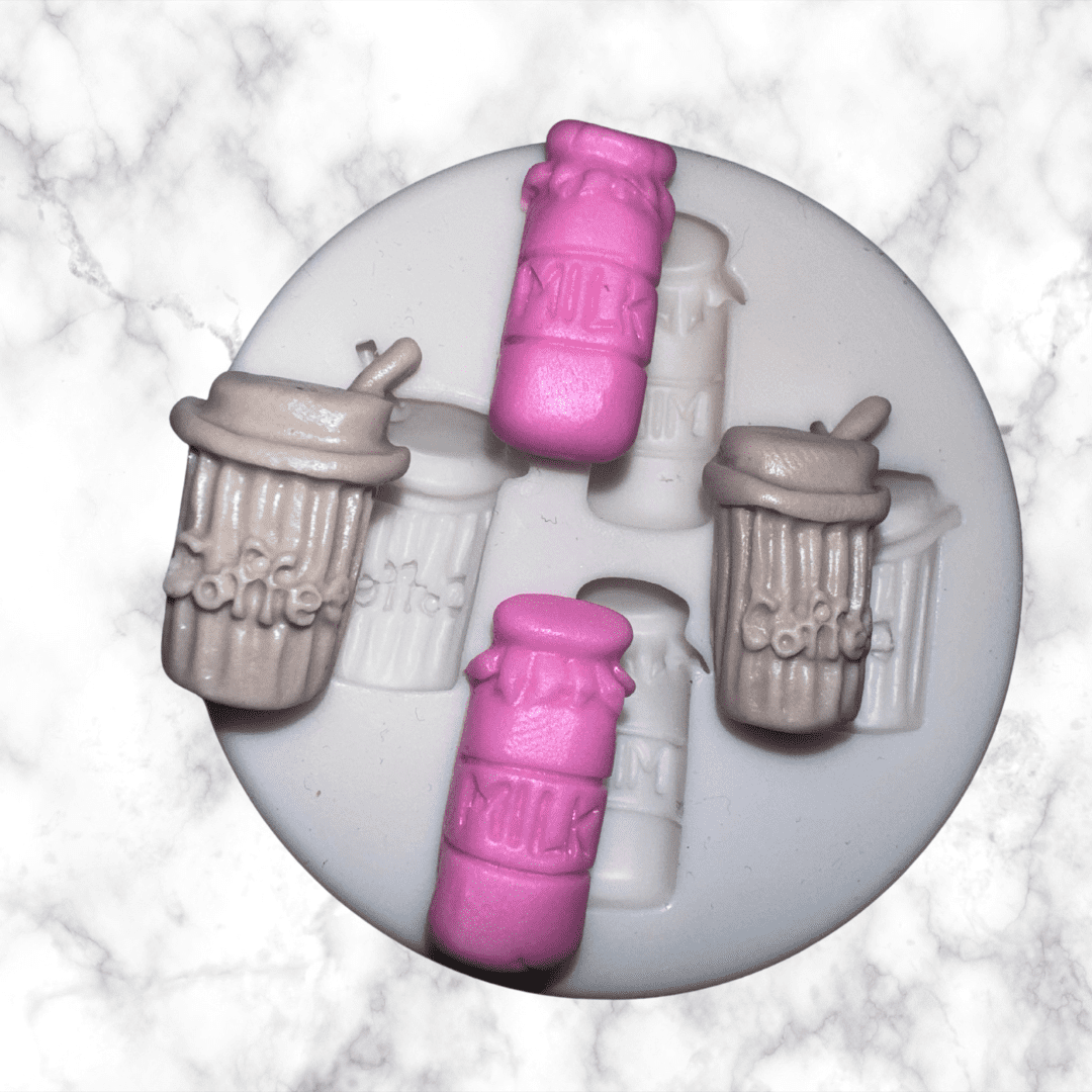 Mini Coffee Bean Silicone Molds 2-Pack - 55 Cavities Each For Soap, Chocolate, Candy, Ice Cubes 2 thumbnail image