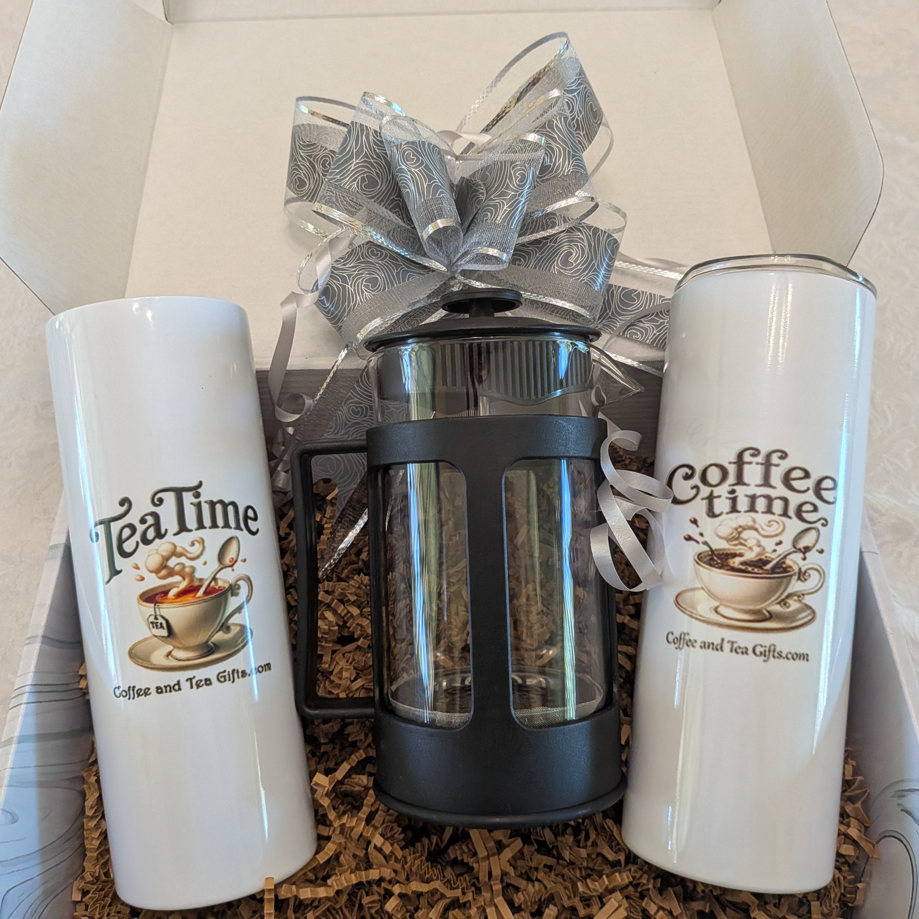 Coffee and Tea Gifts Coffee & Tea Tumbler and Brewer Gift Set - Dual ...