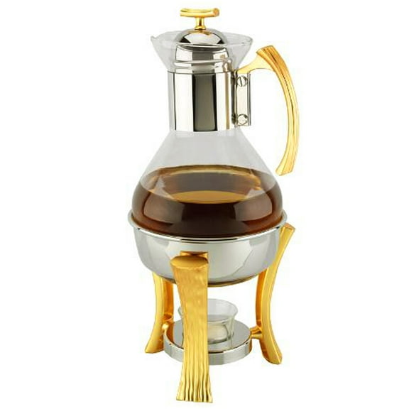 Coffee and Tea Warmer Gold Two Tone