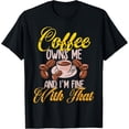 thumbnail image 1 of Coffee bean aroma latte art cup cafe shop bitter sweet mocha T-Shirt, 1 of 4