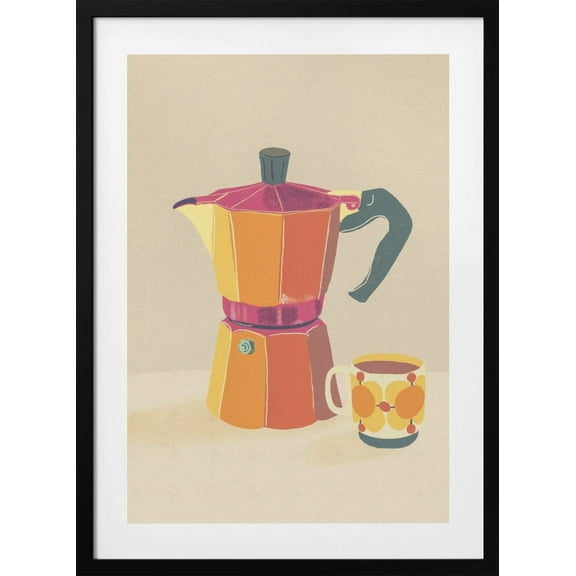 Coffee break Framed Art Modern Wall Decor