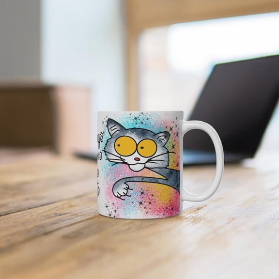 Coffee break with my Purr-fect friend mug funny ceramic cup Cute gift t lovers and coffee mo with feline .