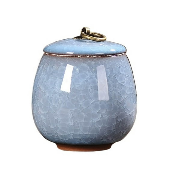 Coffee canister, tea canister, mini tea caddy, multifunctional tea caddy, ceramic coffee canister, used in the kitchen for storing tea, grains and sugar